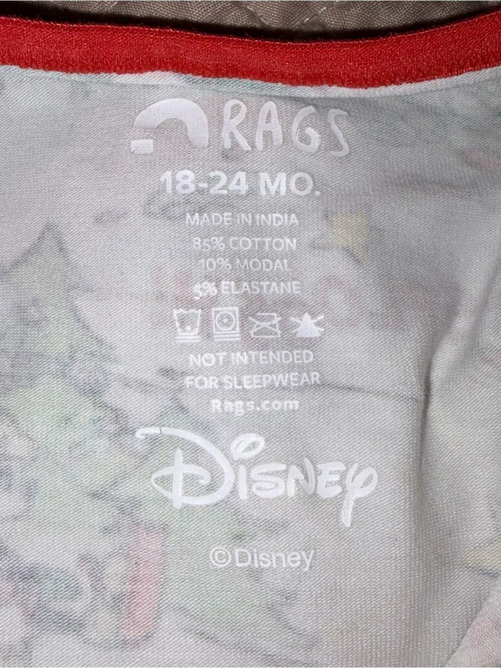 Disney Christmas One-Piece Rag - Picture 3 of 4